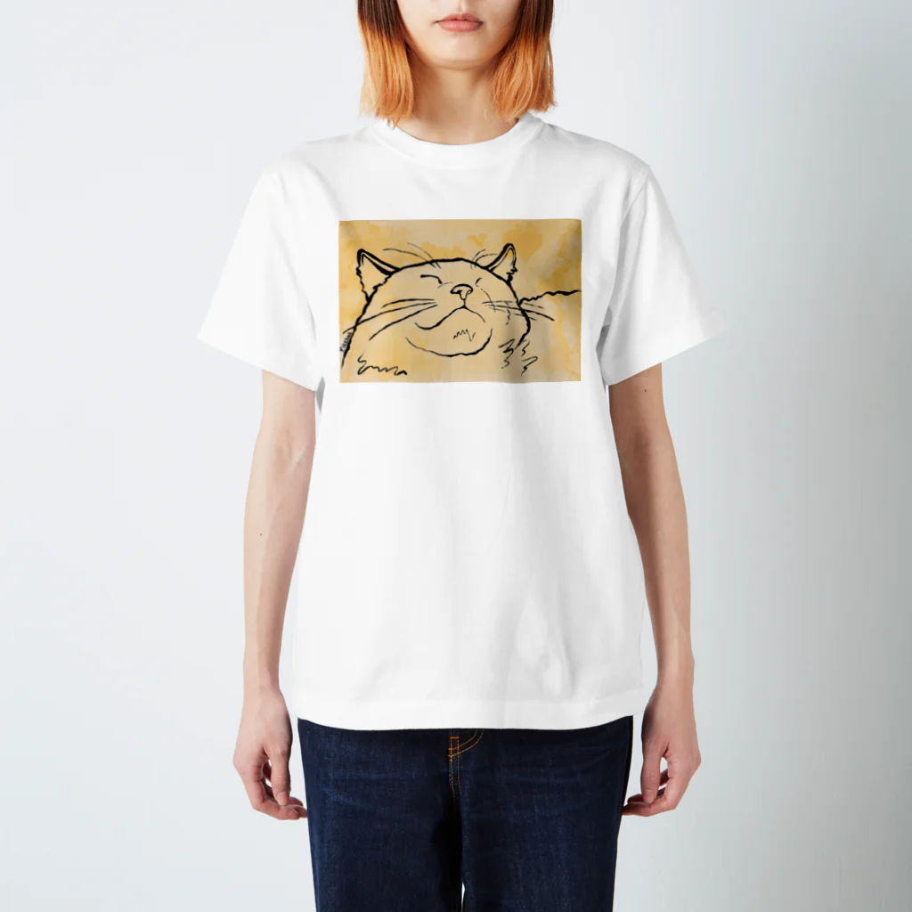 yukiねこ-soramameの白猫にゃん（両面） スタンダードTシャツ