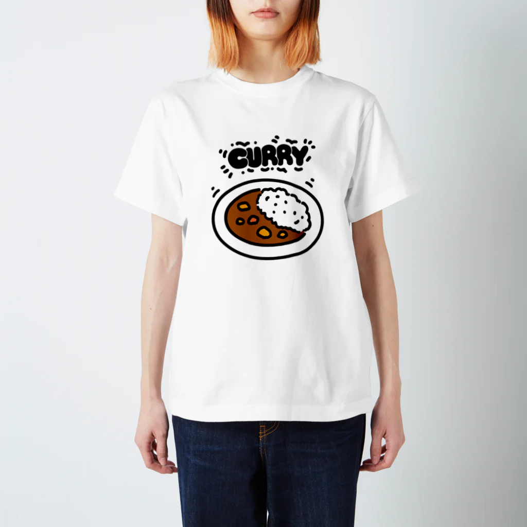 tree treeのCURRY -BK- Regular Fit T-Shirt