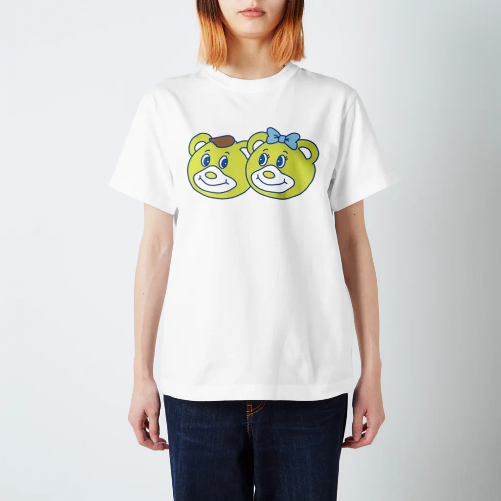 Just_like_Mom_and_DadのJLMD bear face Tシャツ(BOY&GIRL) スタンダードTシャツ