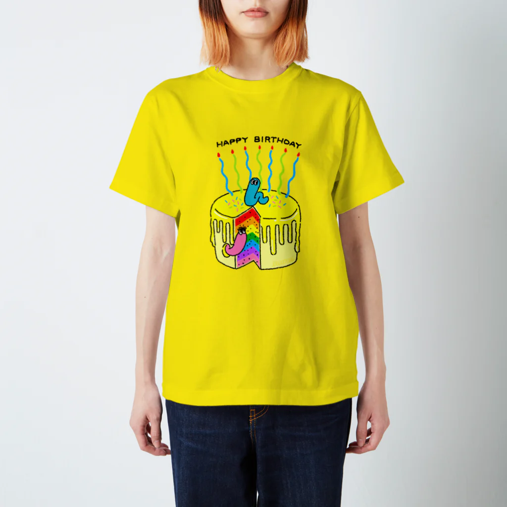 tree treeのhappy BD cake -BK- スタンダードTシャツ