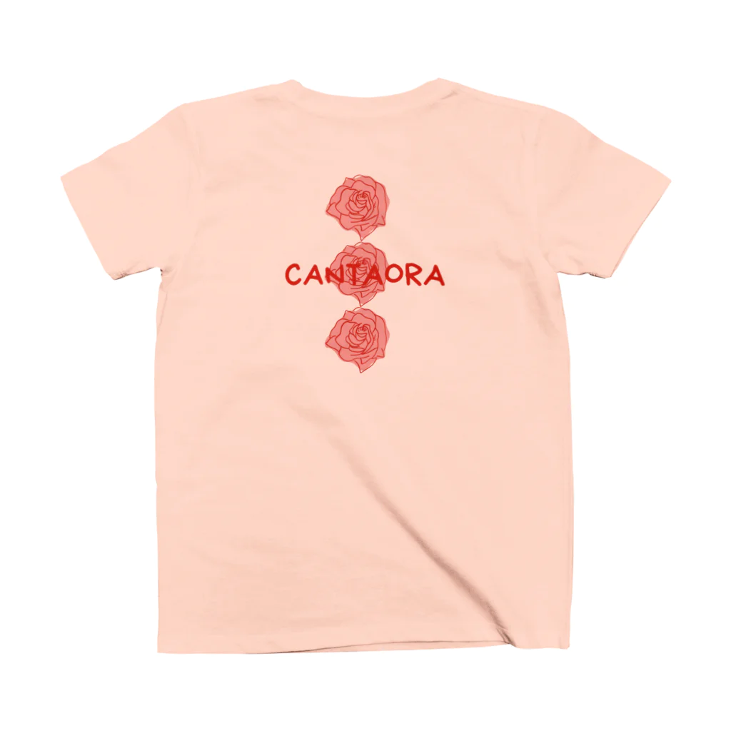 Tienda de Flamencoloresの3 ROSAS CANTAORA スタンダードTシャツの裏面