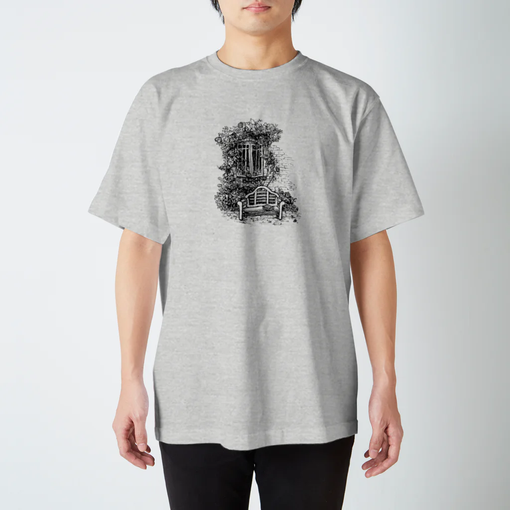 fuuniyの英国･薔薇の窓辺 スタンダードTシャツ