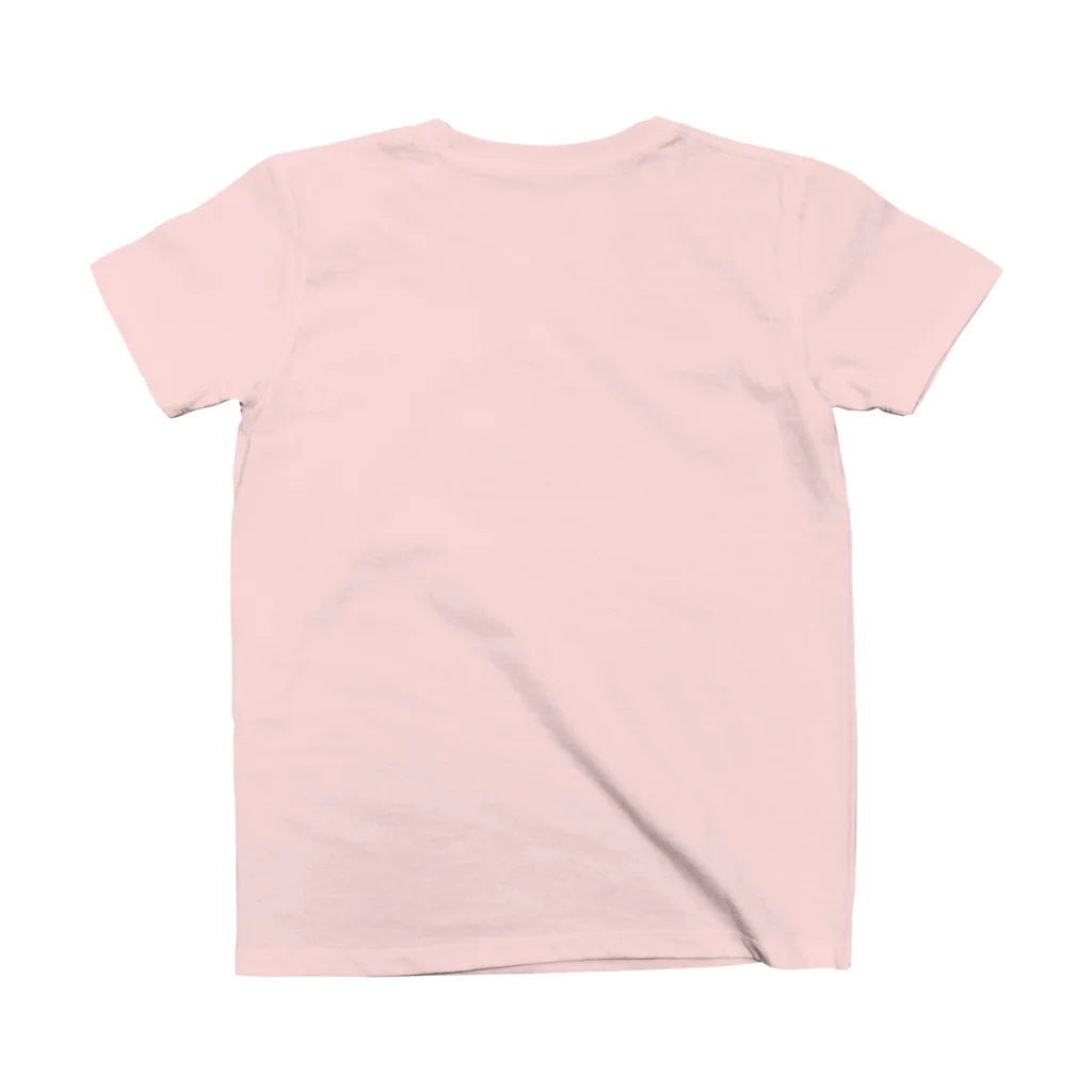 おもしろ空間オニワカのおサイケさん突撃取材・ピンク Regular Fit T-Shirtの裏面