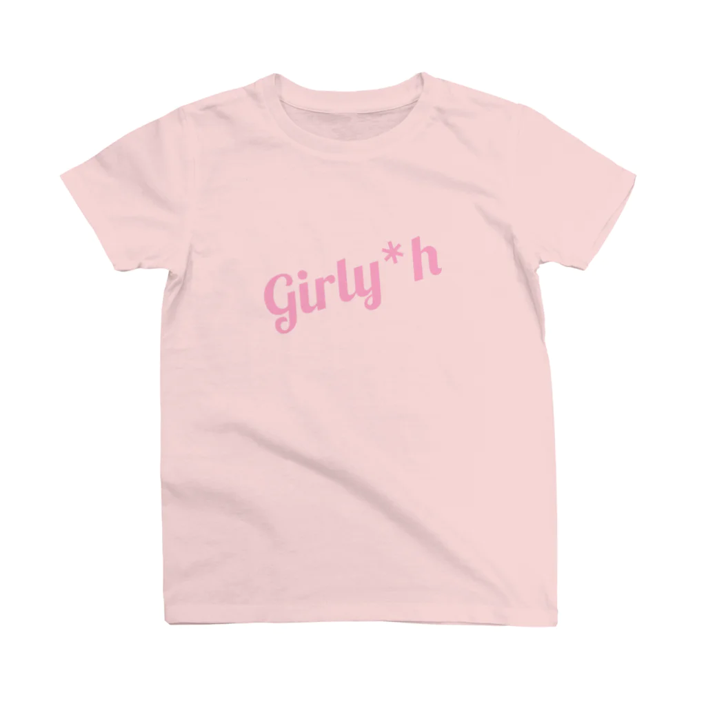 Girly*hガーリーエイチのGirly*hロゴ(ピンク) Regular Fit T-Shirt