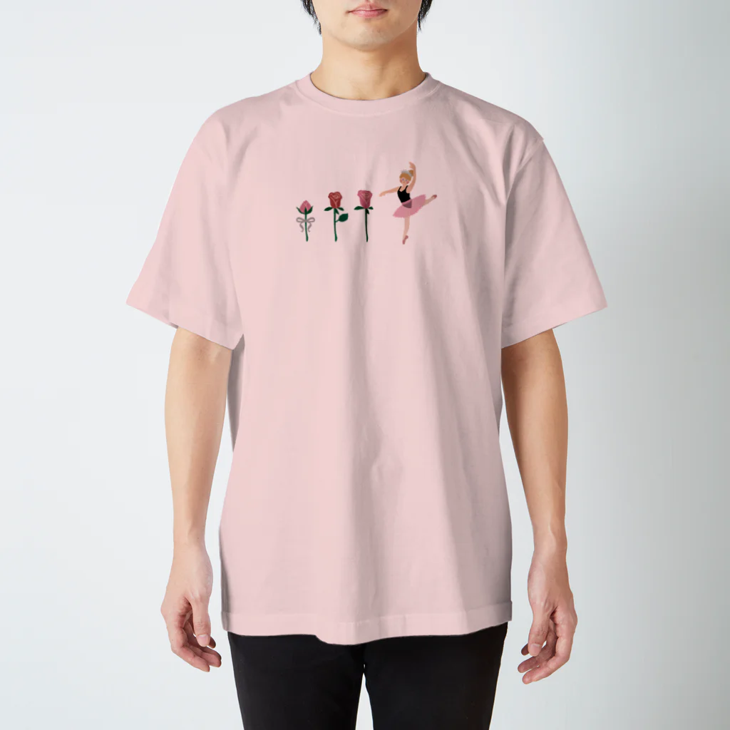 しまもちのバラとバレエ姫 スタンダードTシャツ