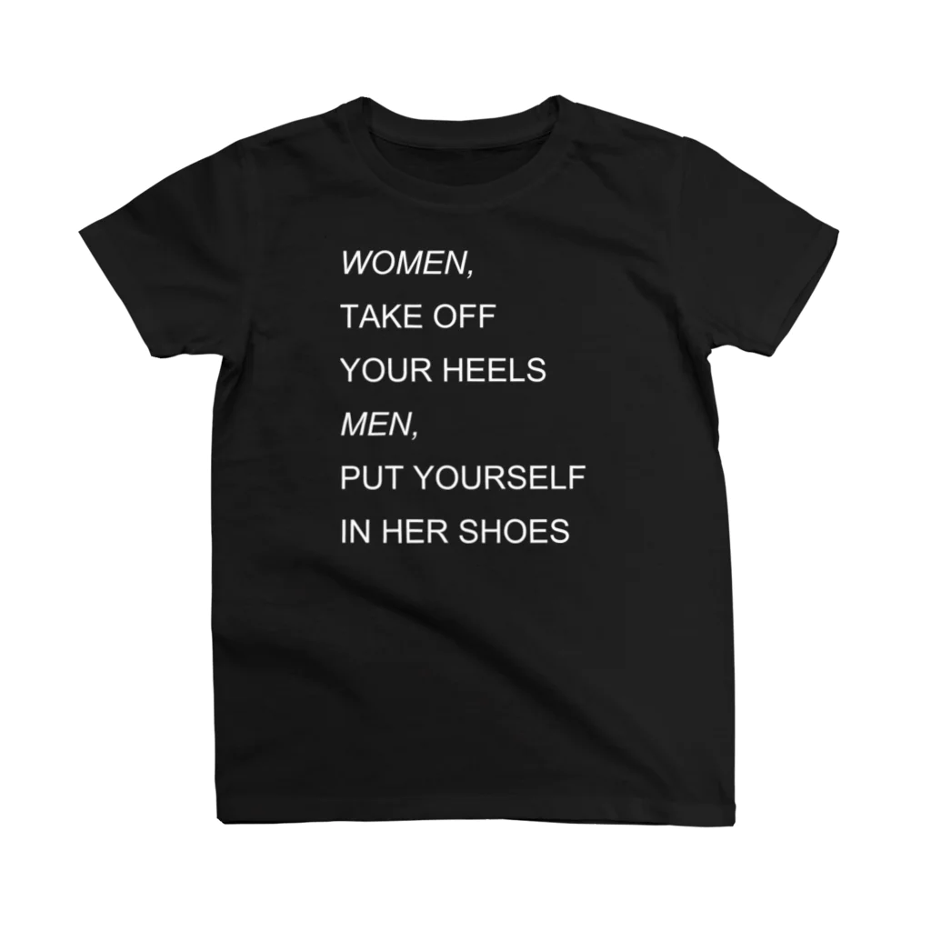 のこねこ屋のWOMEN&MEN white print Tシャツ スタンダードTシャツ