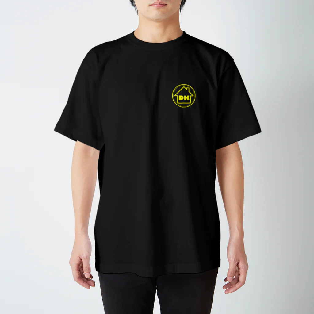 金山いなり・DKのDK ワンポイントロゴT(イエロー) スタンダードTシャツ