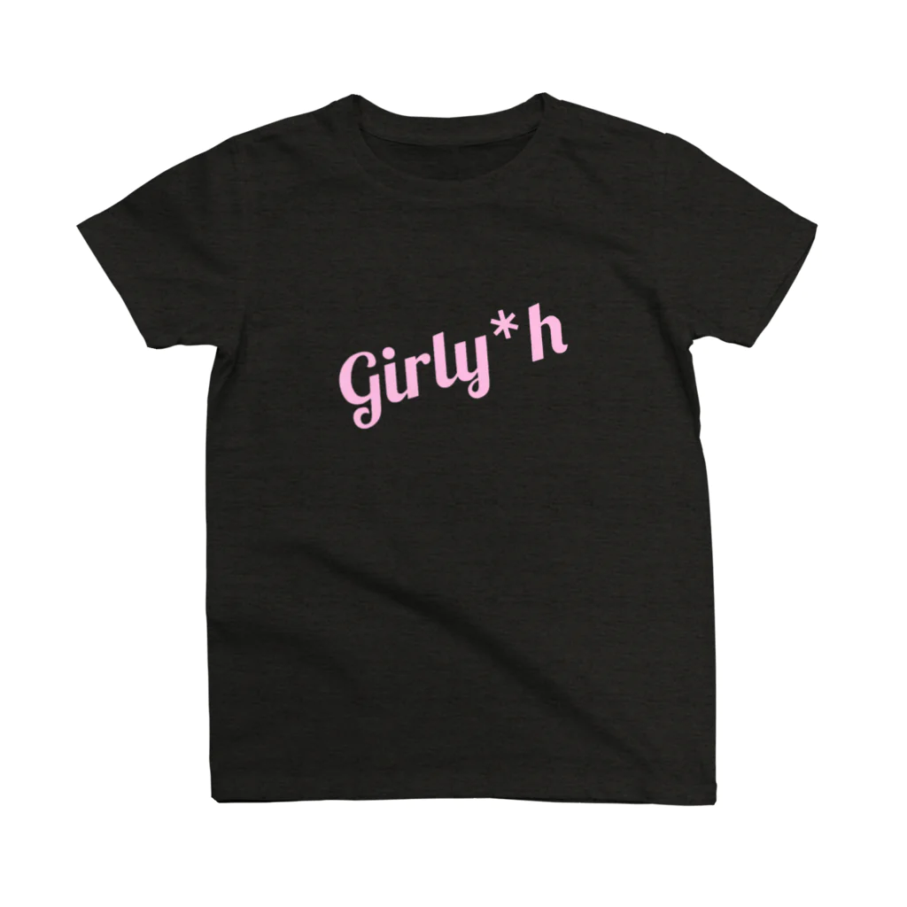 Girly*hガーリーエイチのGirly*hロゴ(pink) スタンダードTシャツ