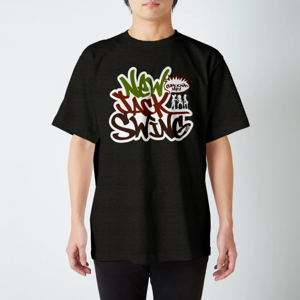 FOXY COLORSのNew Jack Swing khaki  Regular Fit T-Shirt