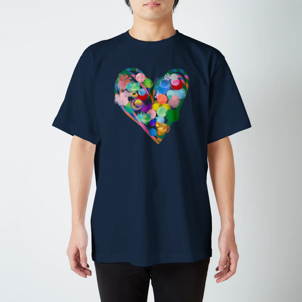 7IRO GLAMOUROUSの7IROハートTシャツ 濃色 Regular Fit T-Shirt