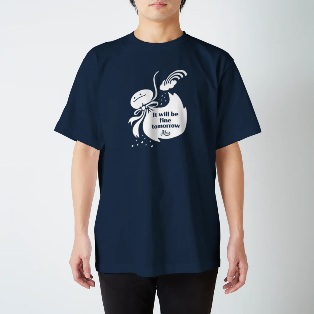 kocoon（コクーン）の晴れ待ちてるてる坊主(濃色用) スタンダードTシャツ