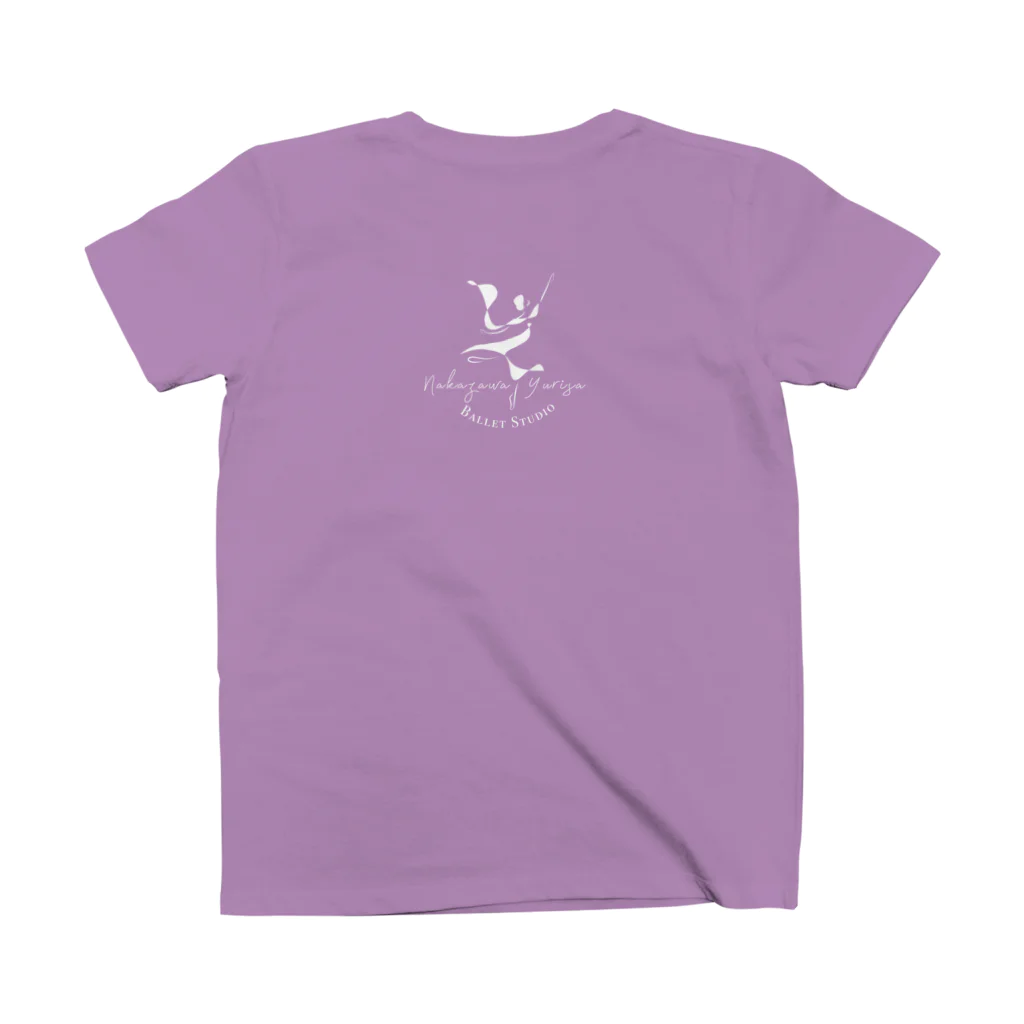 Nakazawa Yurisa Ballet Studioのホワイトロゴ スタンダードTシャツの裏面