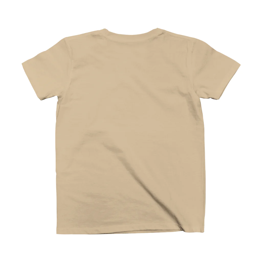 キジトラ招福堂のジビエ  Natural  food系 ash black Regular Fit T-Shirtの裏面