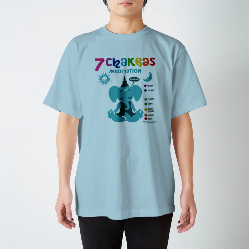 FOXY COLORSの7つのチャクラ by foxycolors Regular Fit T-Shirt