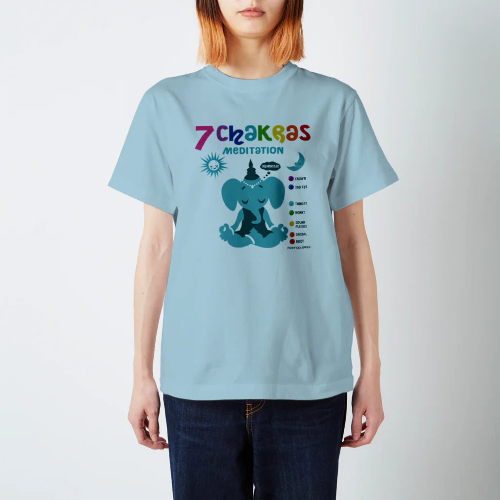 FOXY COLORSの7つのチャクラ by foxycolors Regular Fit T-Shirt