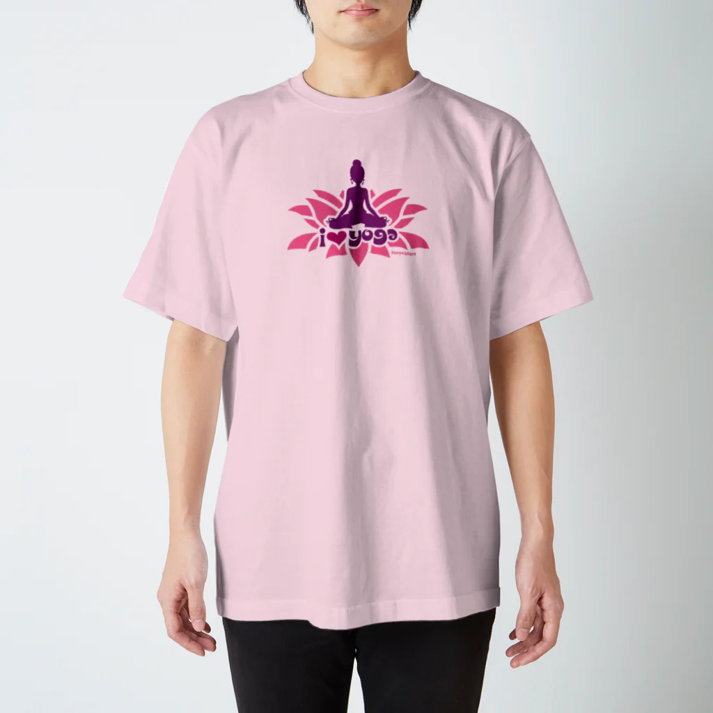 FOXY COLORSのI LOVE YOGA by foxycolors スタンダードTシャツ