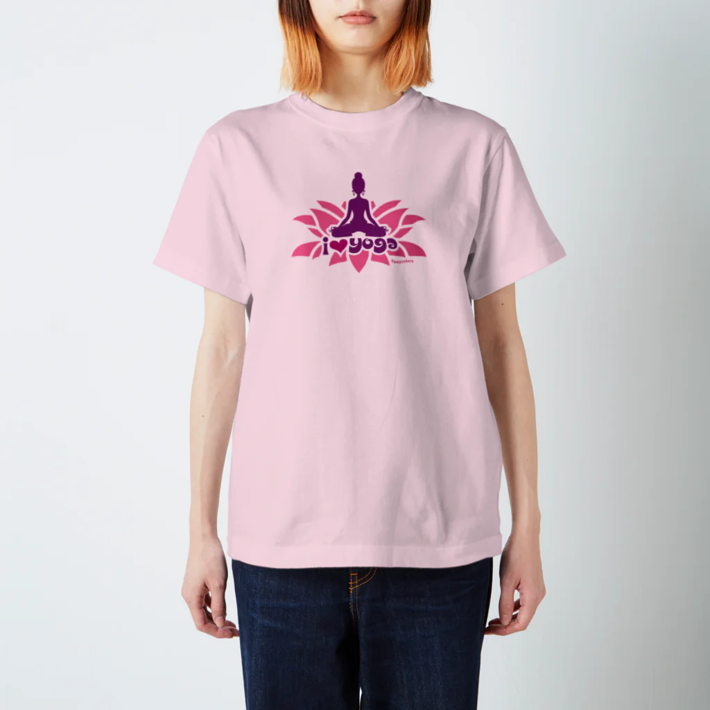 FOXY COLORSのI LOVE YOGA by foxycolors スタンダードTシャツ