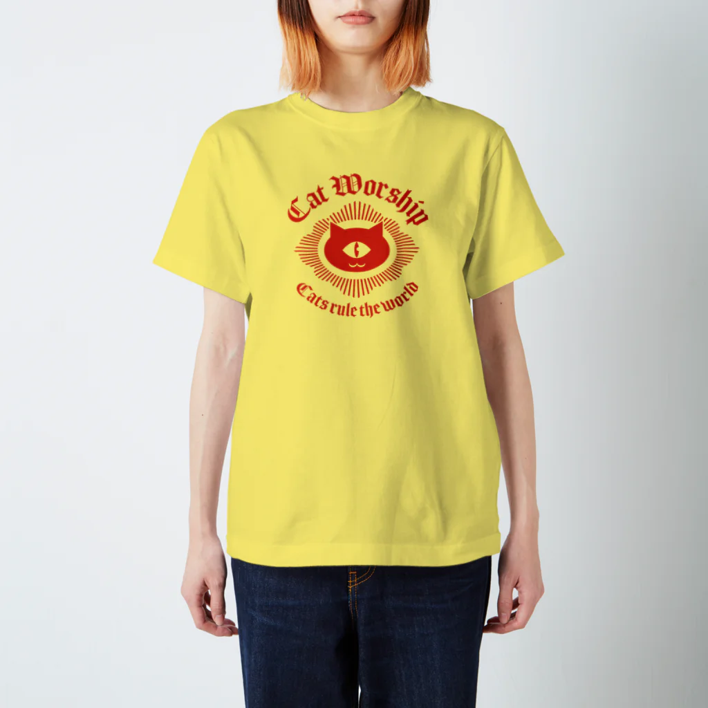 LONESOME TYPE ススのネコ崇拝▽ Regular Fit T-Shirt