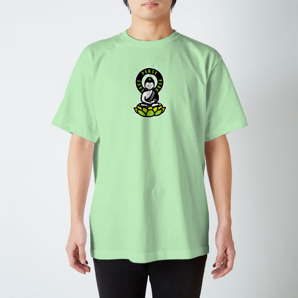 くねくね道のPEACE BUDDHA スタンダードTシャツ