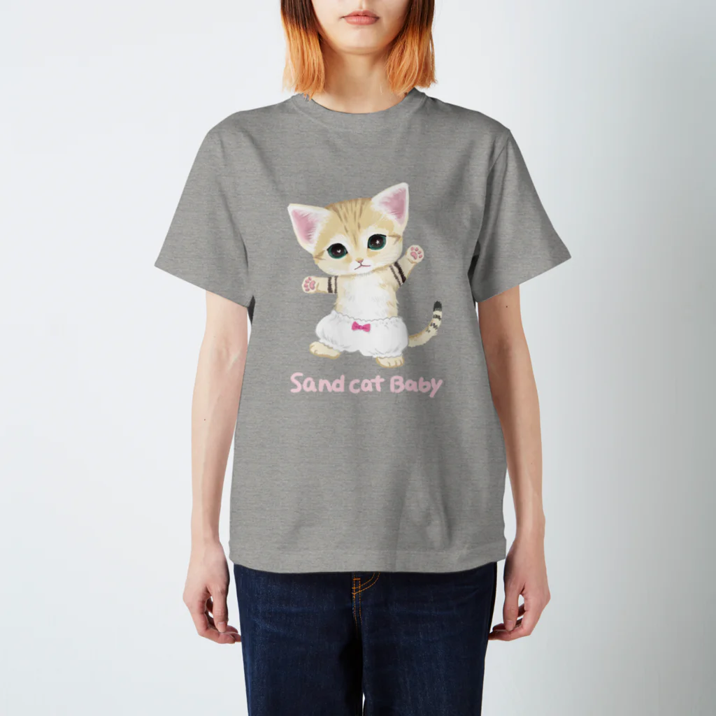 ねこぱんつのスナネコベビー スタンダードTシャツ