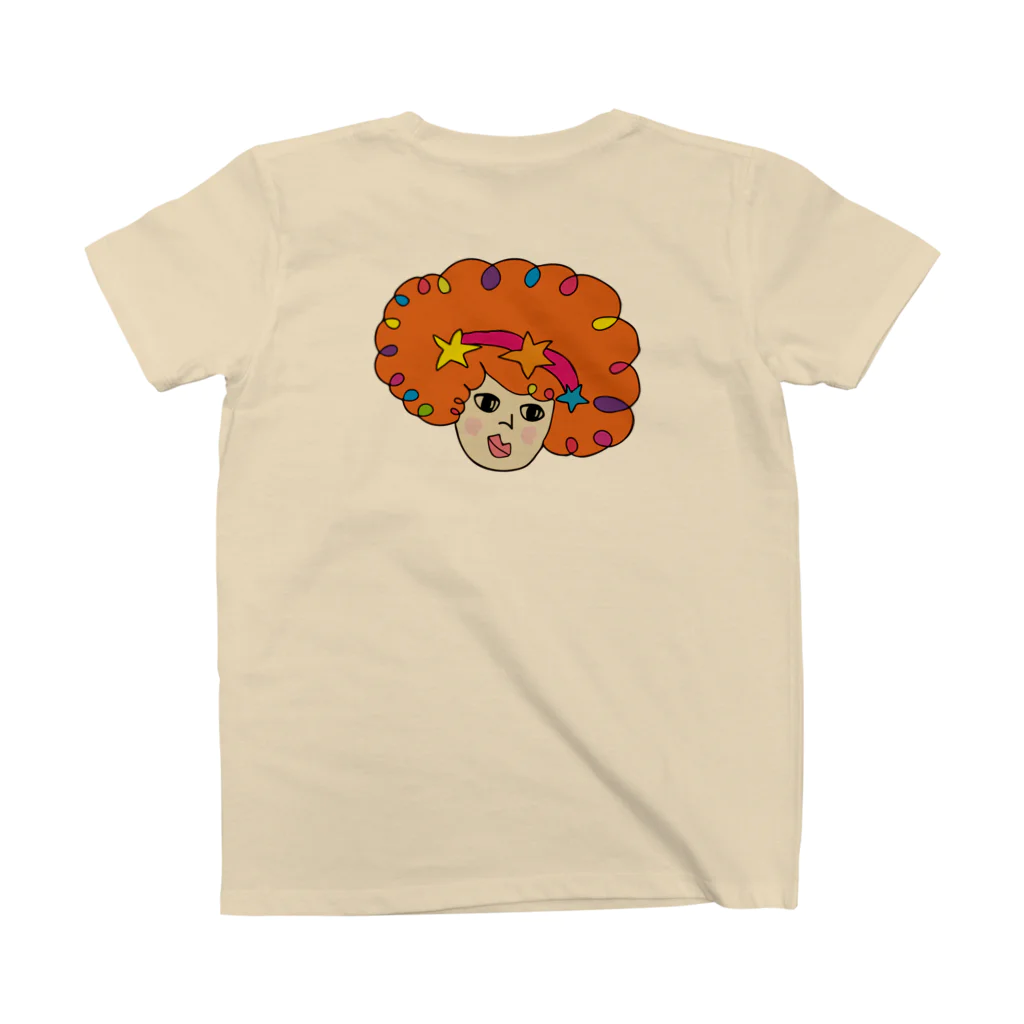 おもしろ空間オニワカのおサイケさん尾行取材T・オレンジ Regular Fit T-Shirtの裏面