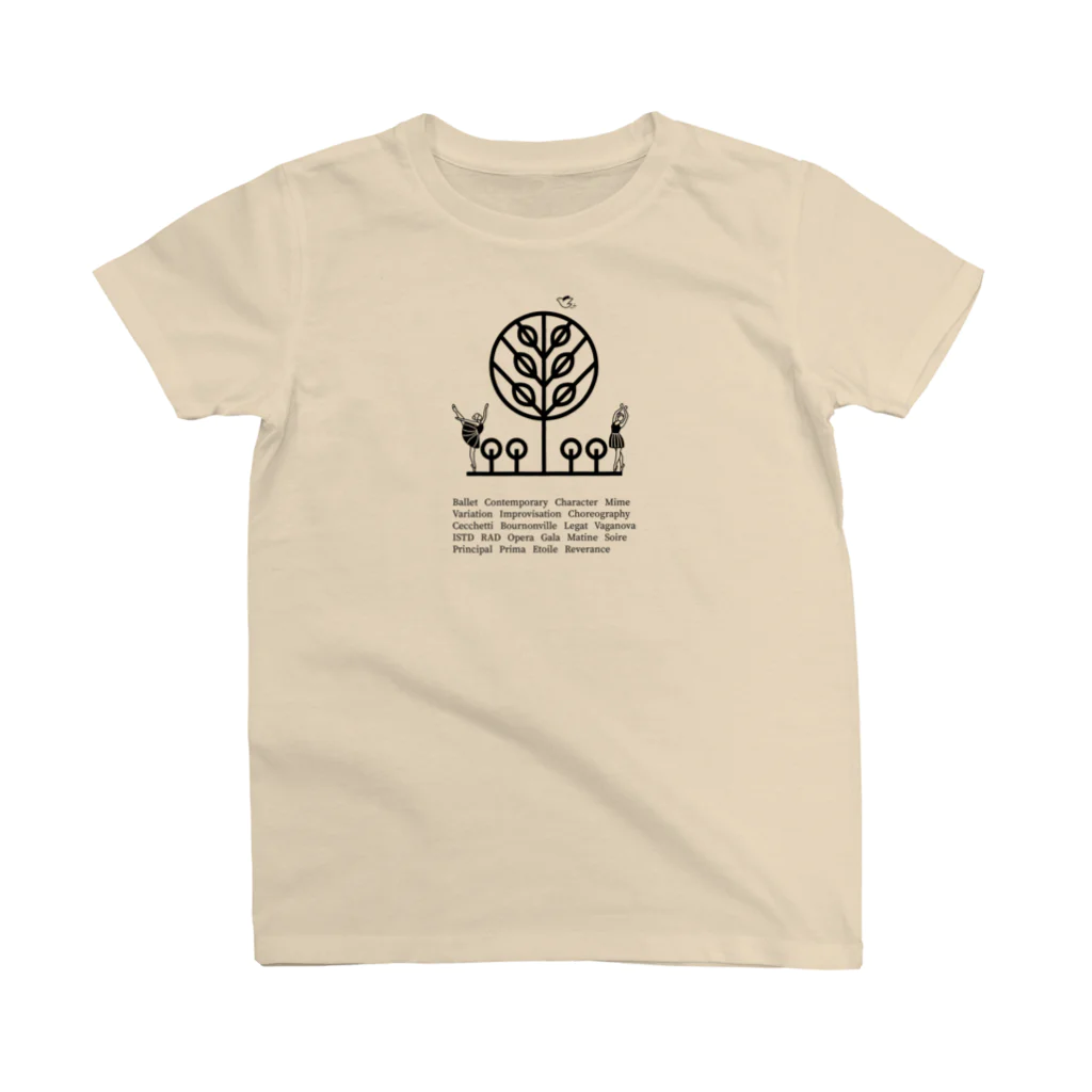 【グッズショップ】倉本幸樹Ballet＆ContemporaryのKB【GardenTシャツ1】(ユニバーサルデザイン)(前面プリント) スタンダードTシャツ