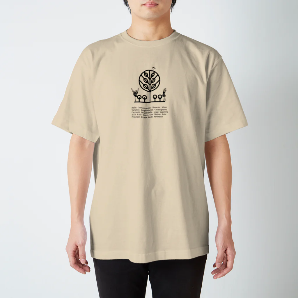 【グッズショップ】倉本幸樹Ballet＆ContemporaryのKB【GardenTシャツ1】(ユニバーサルデザイン)(前面プリント) スタンダードTシャツ