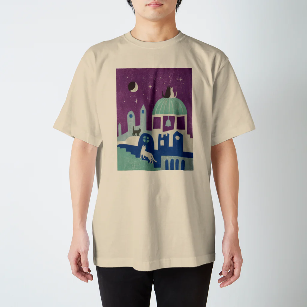 服部奈々子の猫町夜記 スタンダードTシャツ