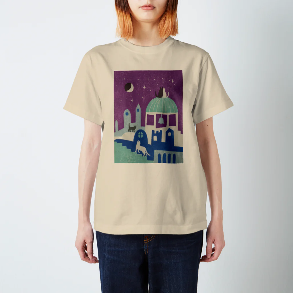 服部奈々子の猫町夜記 スタンダードTシャツ