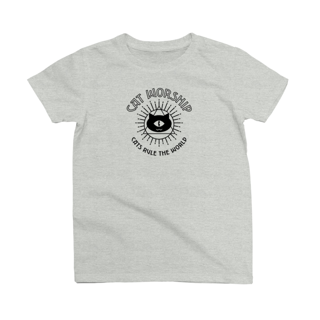 LONESOME TYPEのネコ崇拝△ Regular Fit T-Shirt