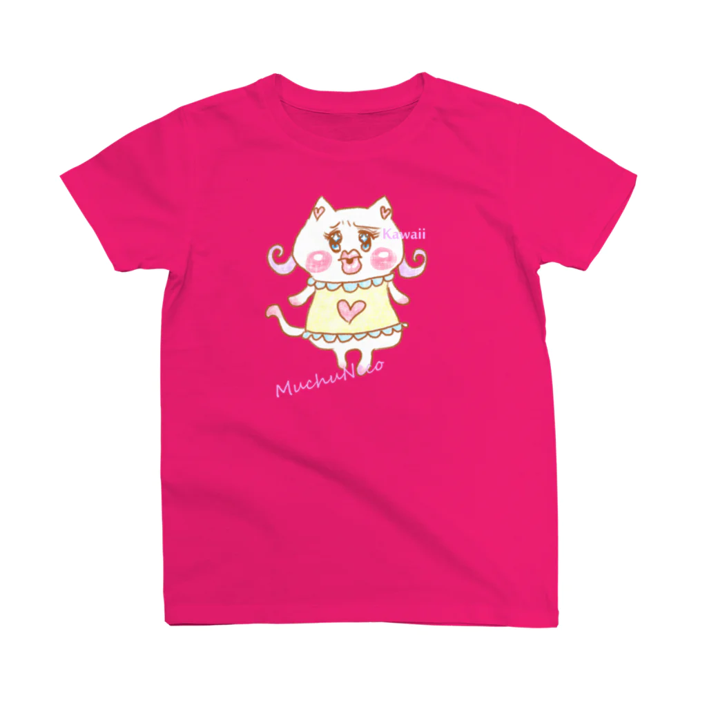 レイカーベル@LINEスタンプ販売中のむちゅねこグッズ スタンダードTシャツ