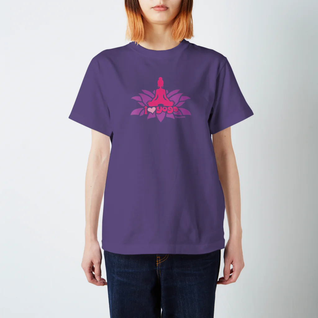 FOXY COLORSのI LOVE YOGA by foxycolors スタンダードTシャツ