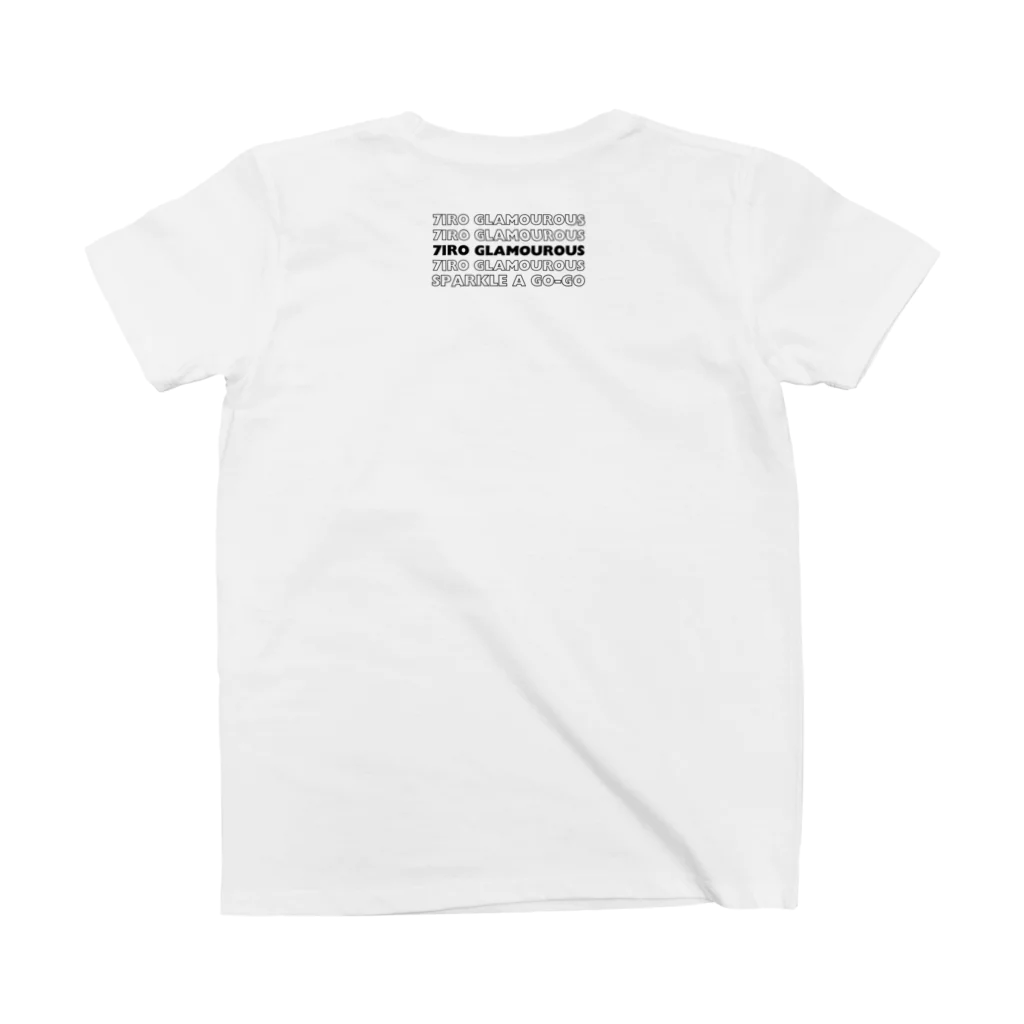 7IRO GLAMOUROUSの7IROハートTシャツ 白 スタンダードTシャツの裏面