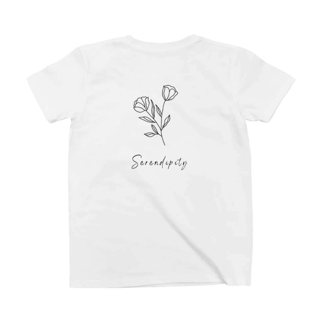 moiのserendipity 素敵な偶然に出会う スタンダードTシャツの裏面