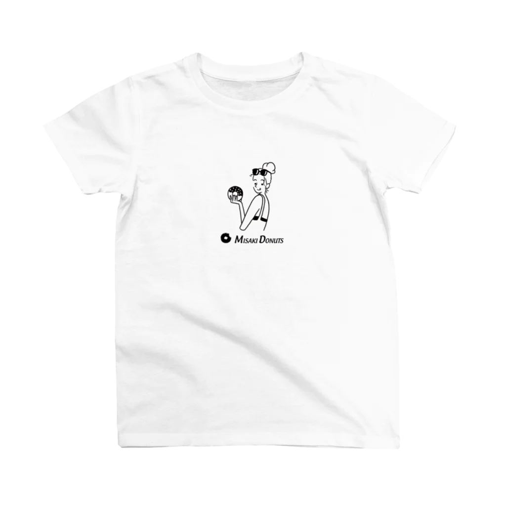 ミサキドーナツ 公式 SUZURI店のドーナツと女の子 Regular Fit T-Shirt