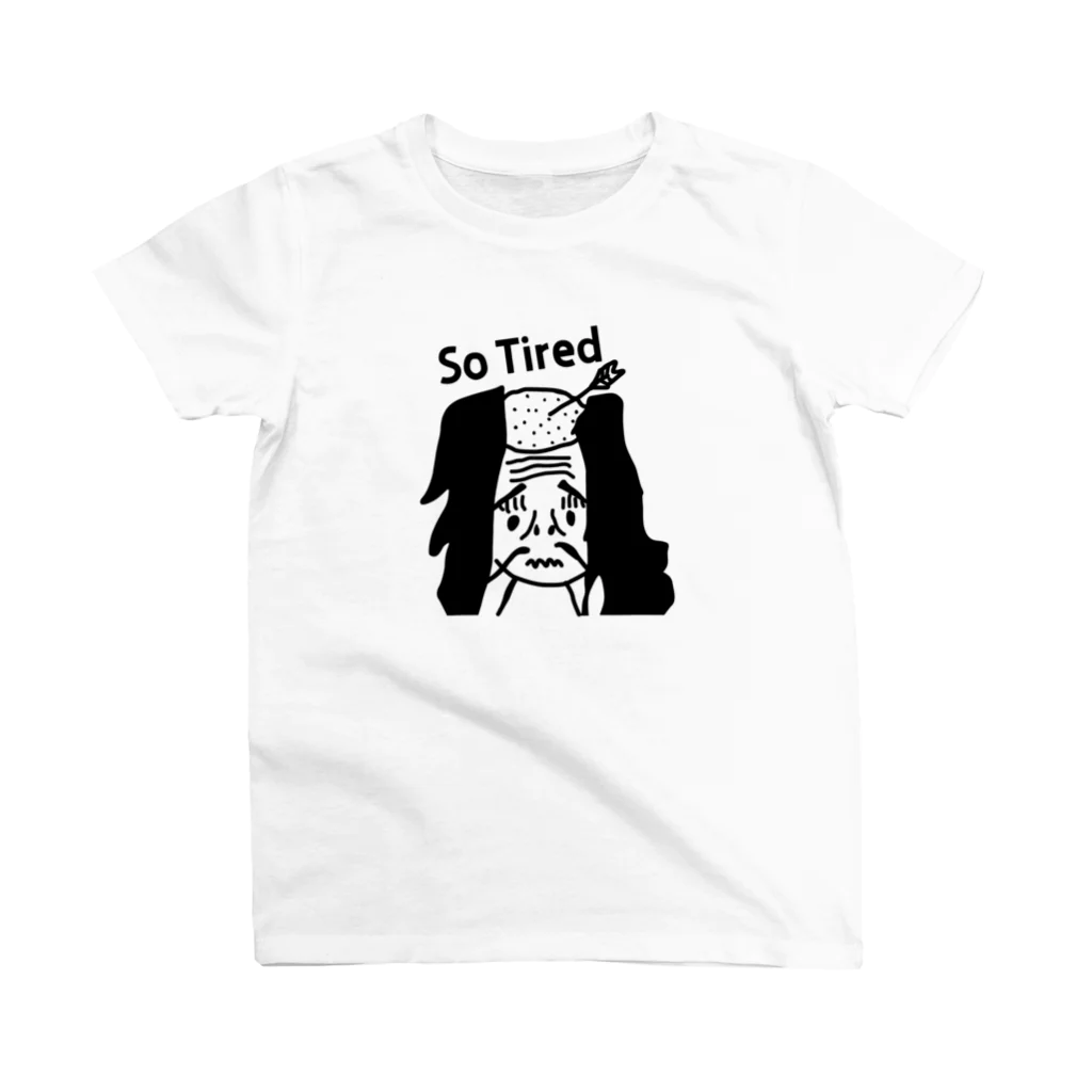 ☯Takashi Hosoya（細谷崇）の落ち武者 So Tired スタンダードTシャツ