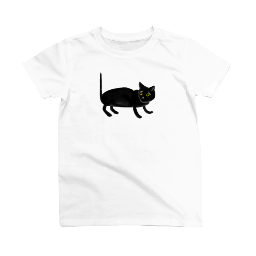 Pippi the Black Catのくろねこきゃっとぴぴぴ Regular Fit T-Shirt