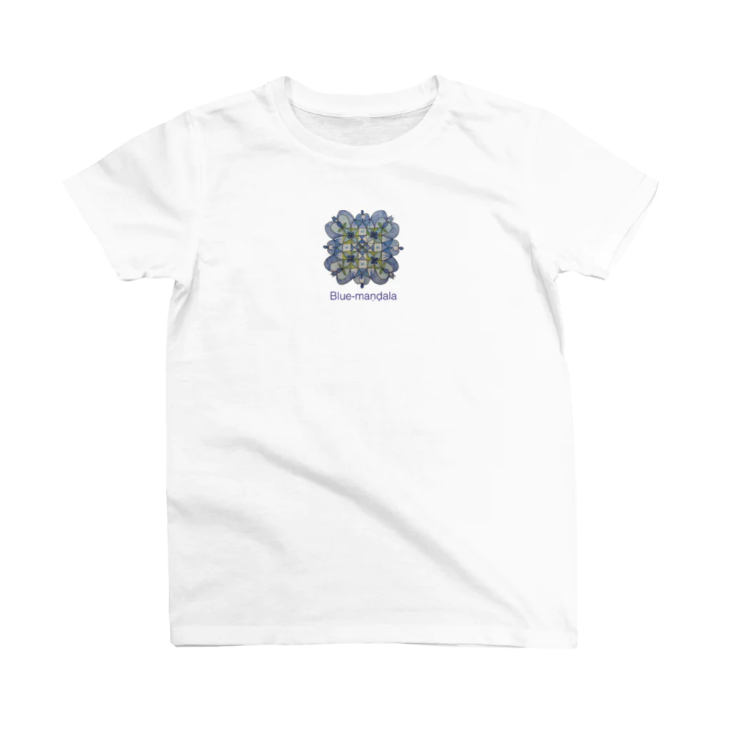 NoenoeMagicのブルー曼陀羅 スタンダードTシャツ