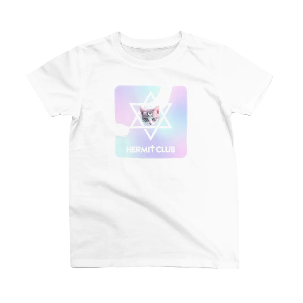 HERMIT CLUB 【 ハーミットクラブ 】の六芒星ねこ スタンダードTシャツ