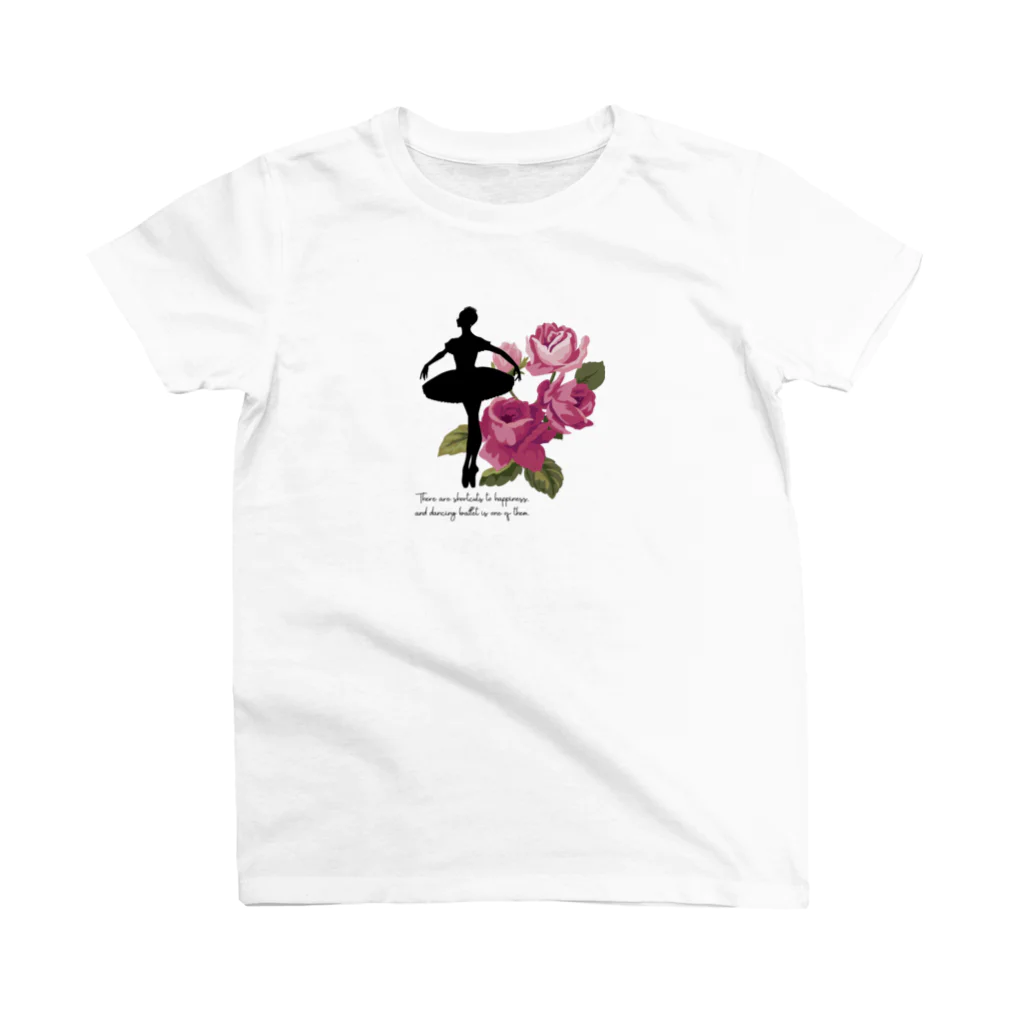 バレエシルエット ballet*pointe_pon*のバレエシルエット (オーロラ) スタンダードTシャツ