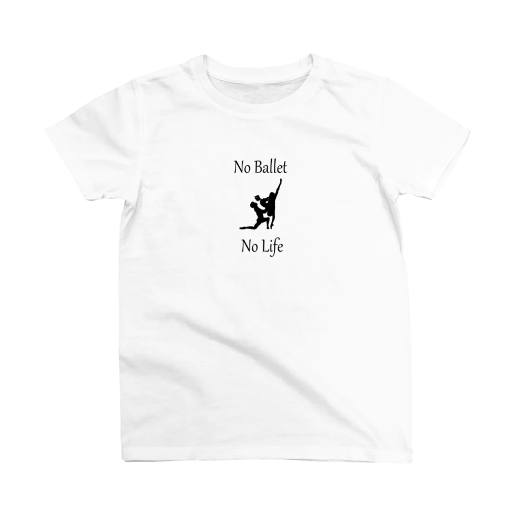 バレエシルエット ballet*pointe_pon*のバレエシルエット (眠れる森の美女パドドゥ) スタンダードTシャツ