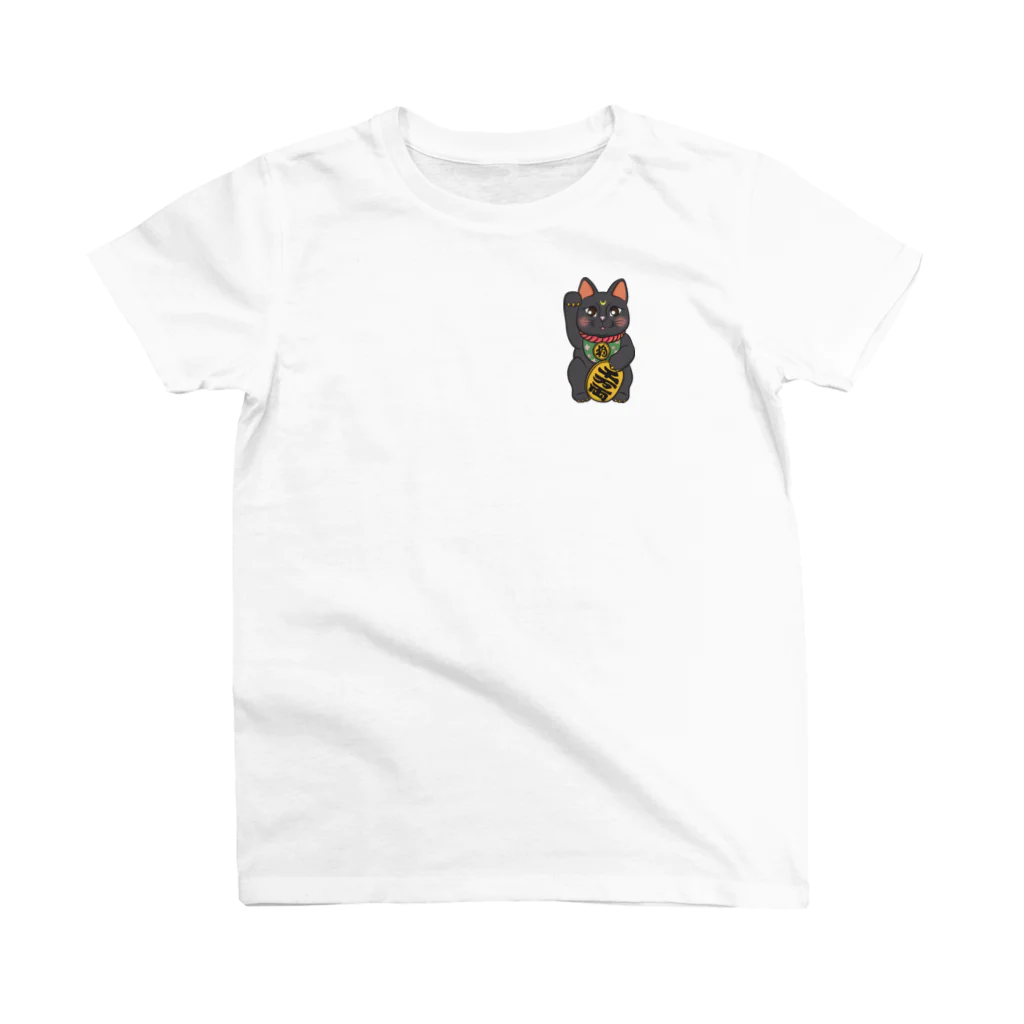 Capybaracoupleの可愛い招き猫 スタンダードTシャツ