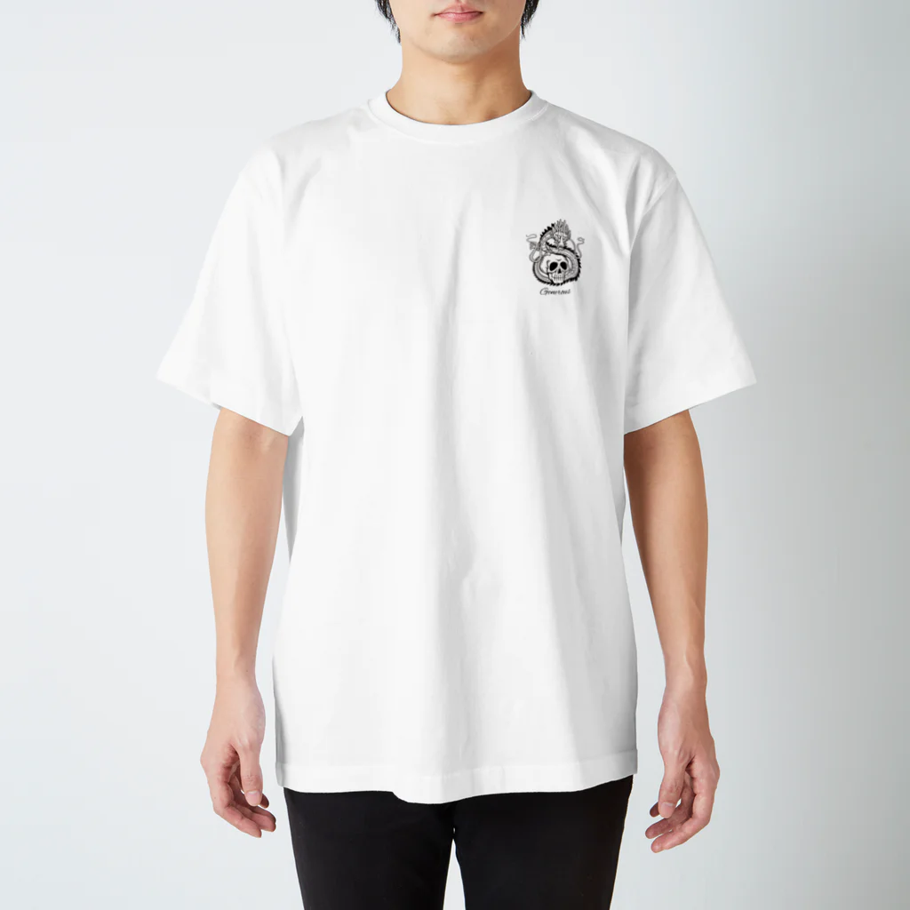 GGenerousのドラゴン＆スカル　ミニ Regular Fit T-Shirt