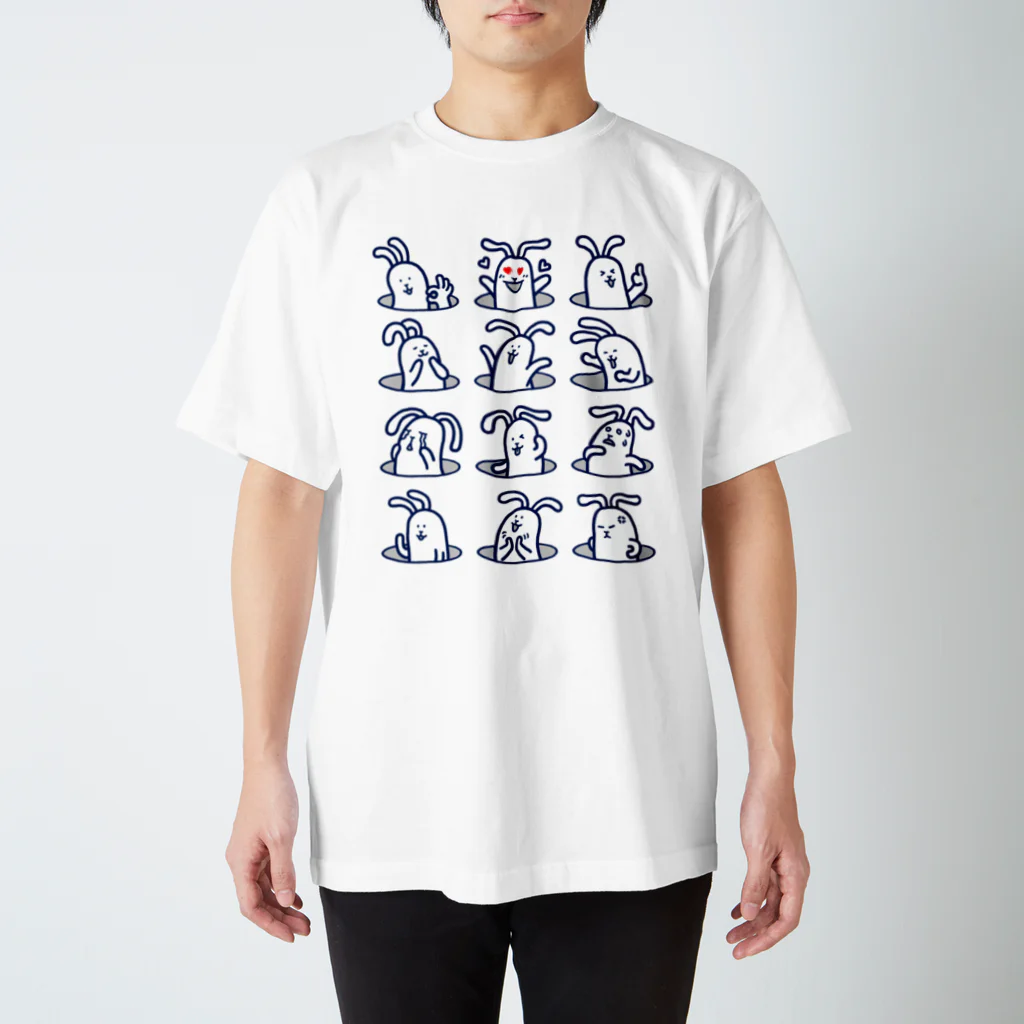 usamiyosioのうさみよしお「十二面相」 スタンダードTシャツ