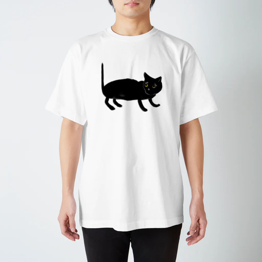 Pippi the Black Catのくろねこきゃっとぴぴぴ Regular Fit T-Shirt