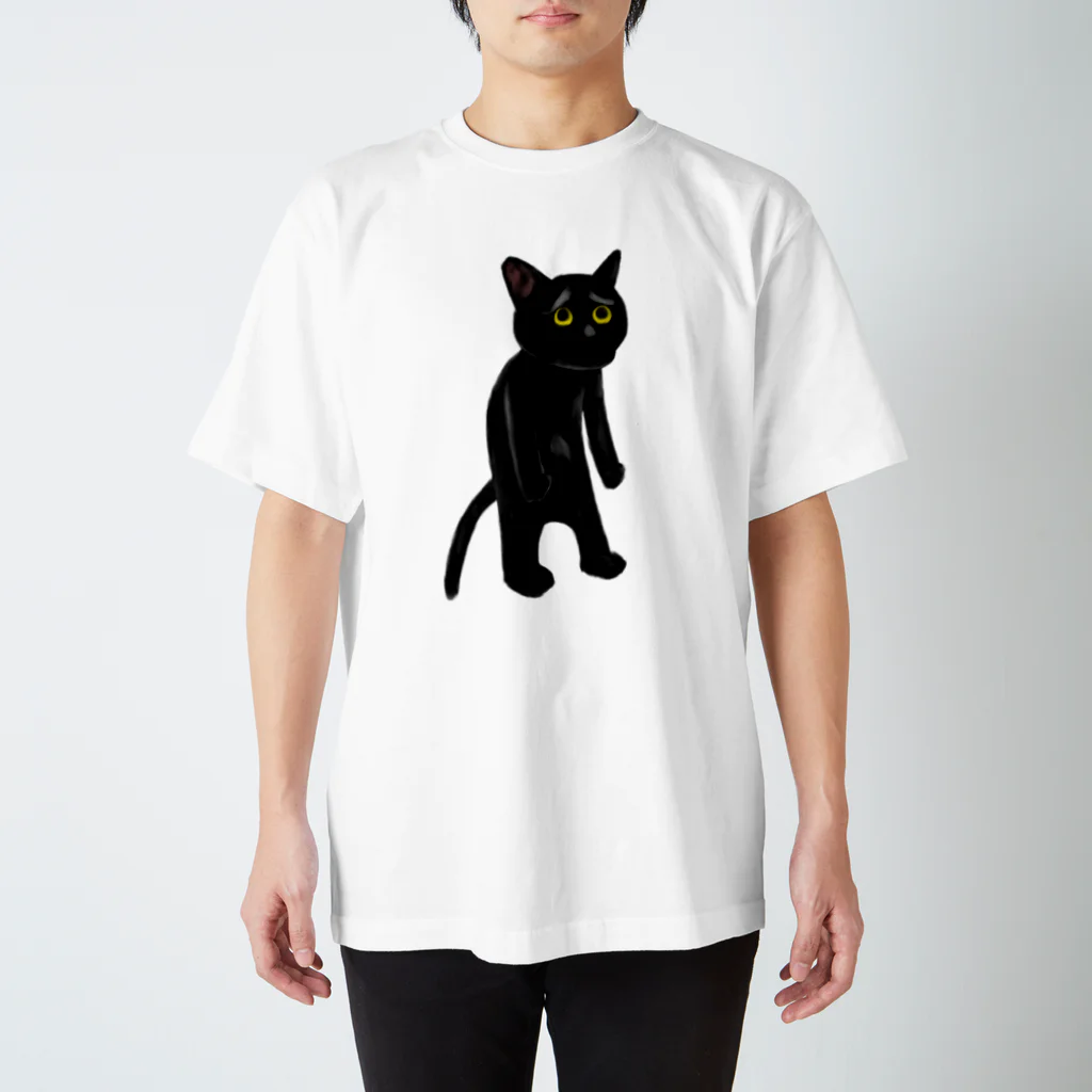 Pippi the Black Catのくろねこぴぴぴ Regular Fit T-Shirt