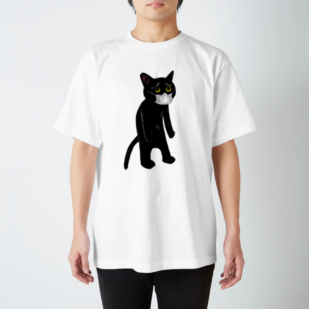 Pippi the Black Catのくろねこますくぴぴぴ スタンダードTシャツ