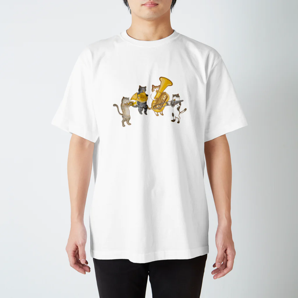 ちよ屋の三匹の猫 Regular Fit T-Shirt