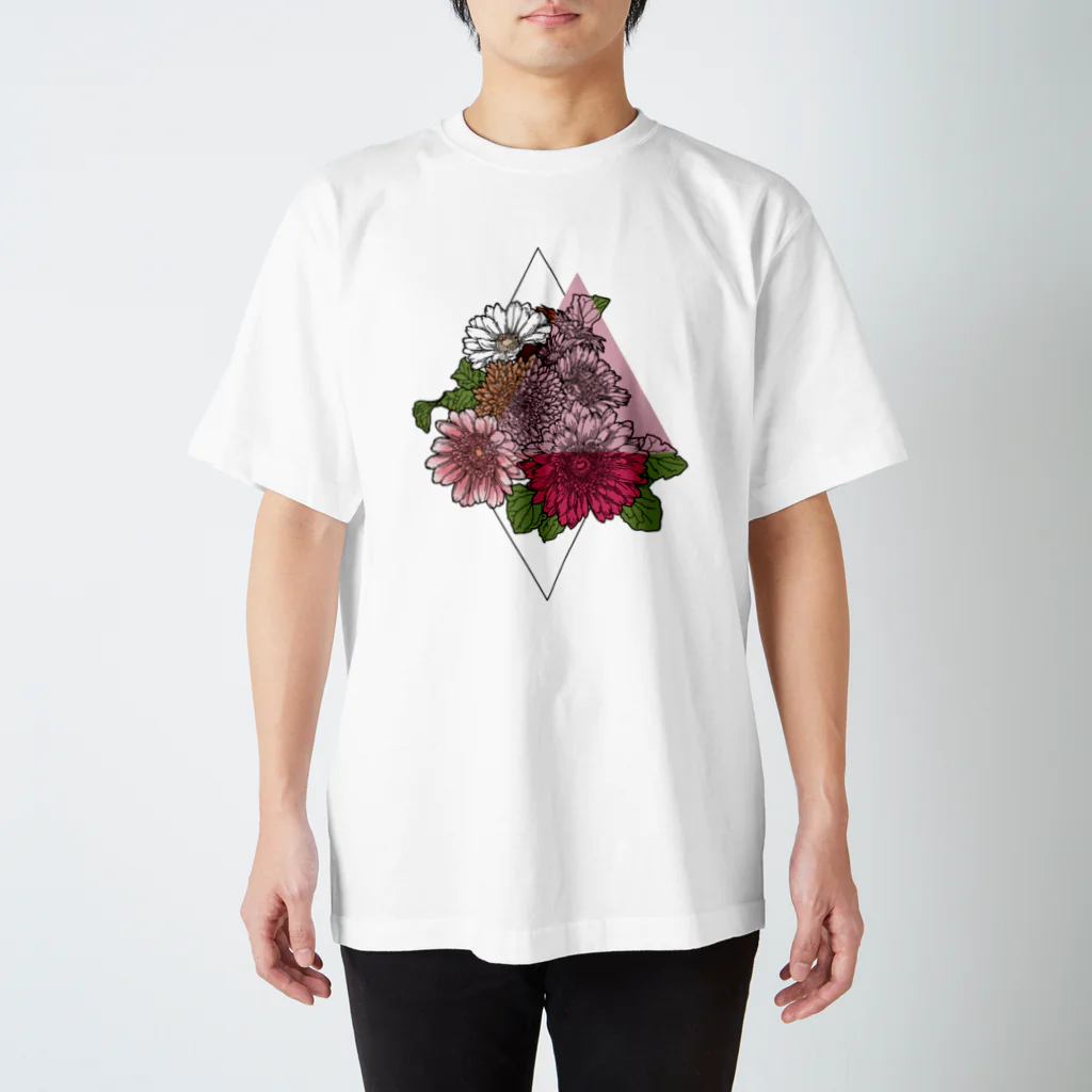 cornのFlower color Regular Fit T-Shirt