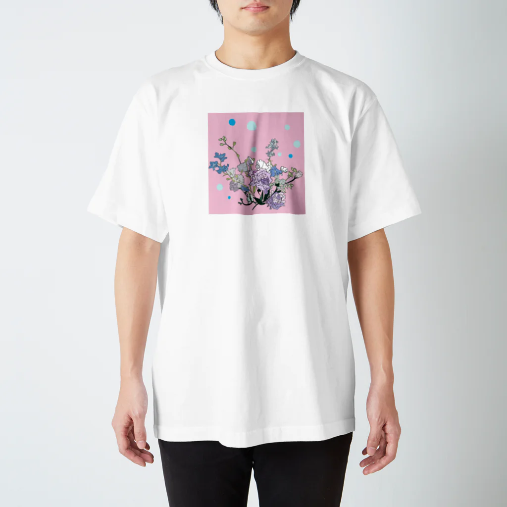 ラッタッタのポー テーマ 花 スタンダードTシャツ